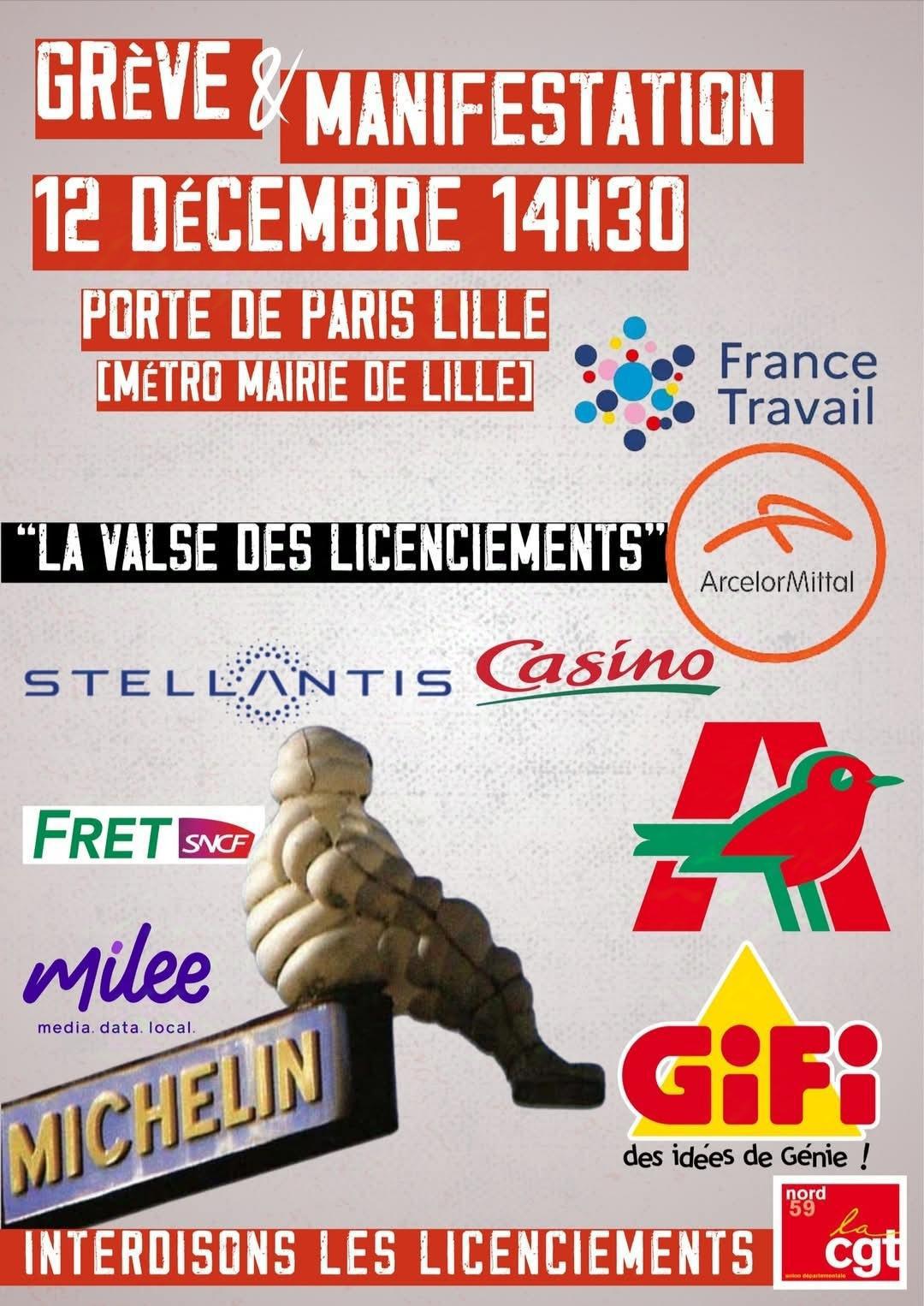 Appelle à la grève du 12 décembre Seclin