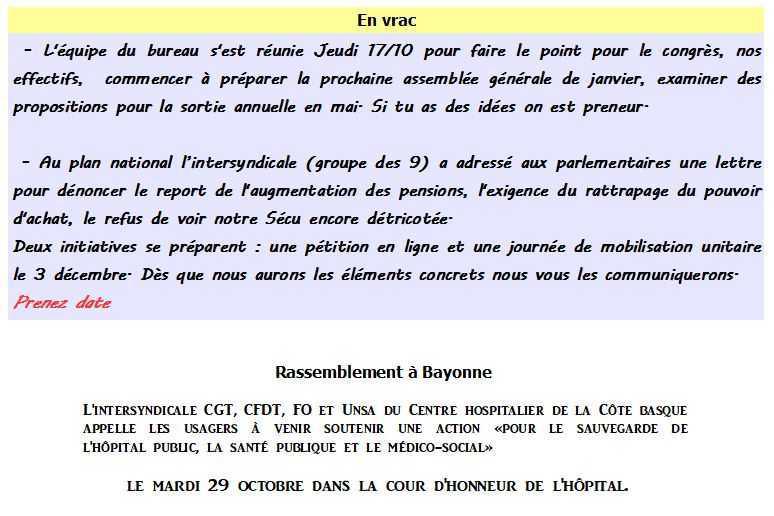 Actu retraités CGT - Bulletin n°7