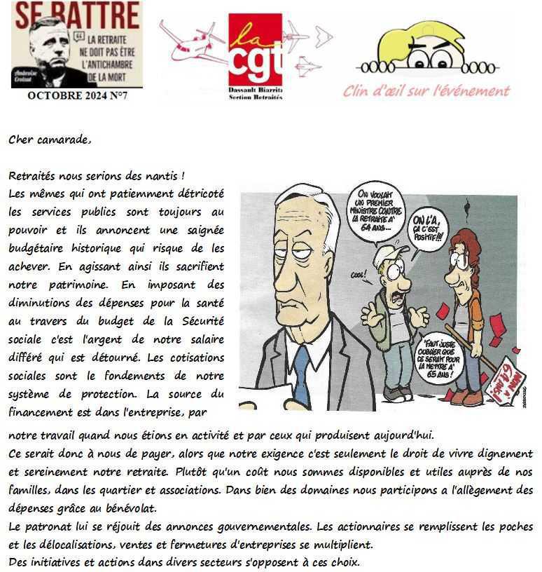 Actu retraités CGT - Bulletin n°7