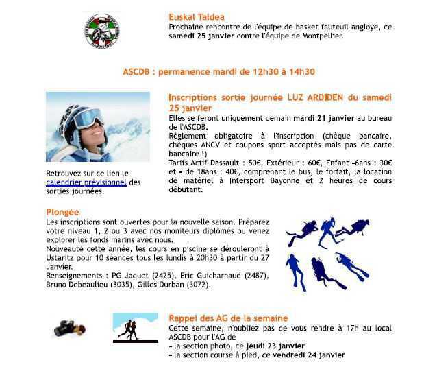 Bulletin n° 3 du 20 janvier 2025