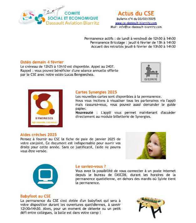 Bulletin n° 5 du 03 février 2025