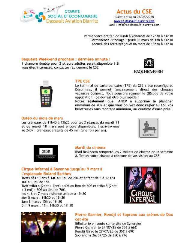 Bulletin n° 10 du 3 mars 2025