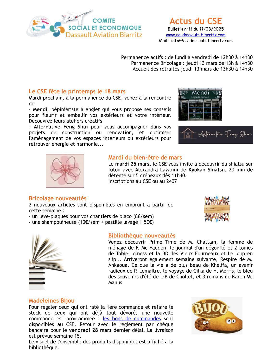 Bulletin n° 11 du 11 mars 2025