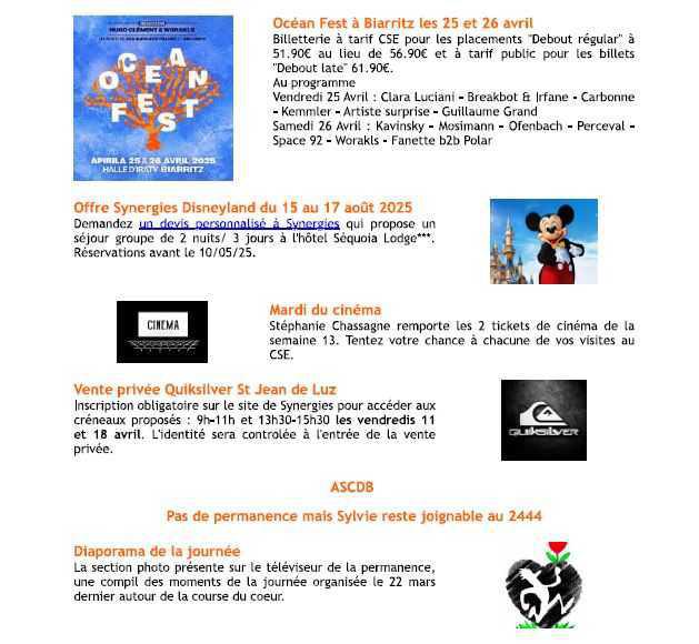 Bulletin n° 15 du 7 avril 2025