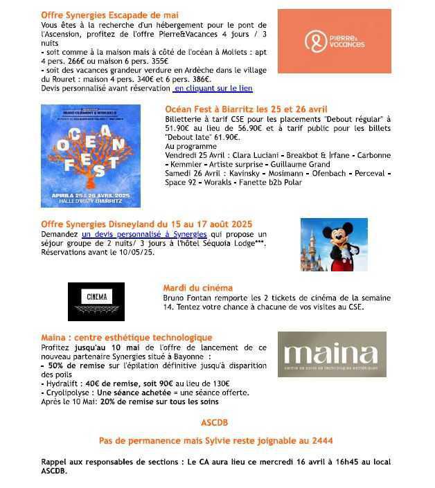 Bulletin n° 16 du 14 avril 2025