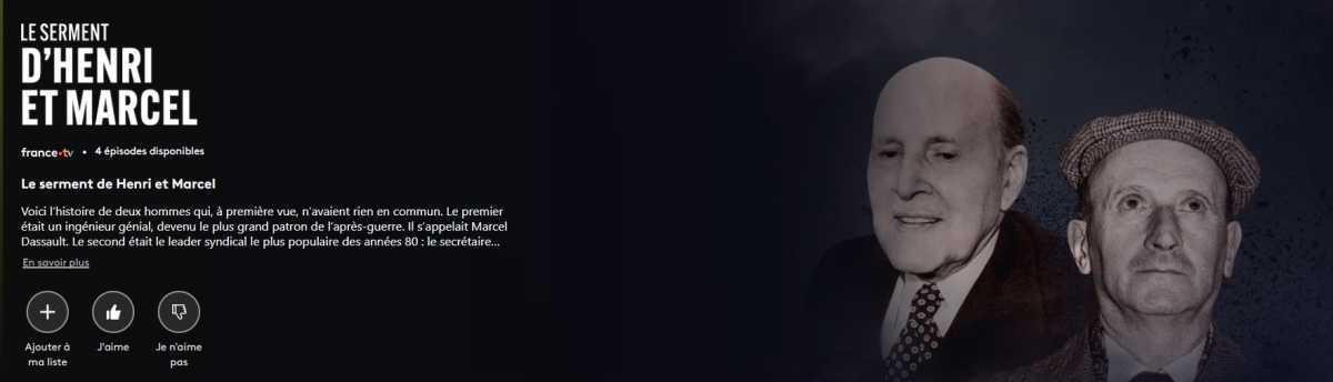 Le serment de Henri et Marcel à Découvrir sur France TV  Le serment de Henri et Marcel à Découvrir sur France TV