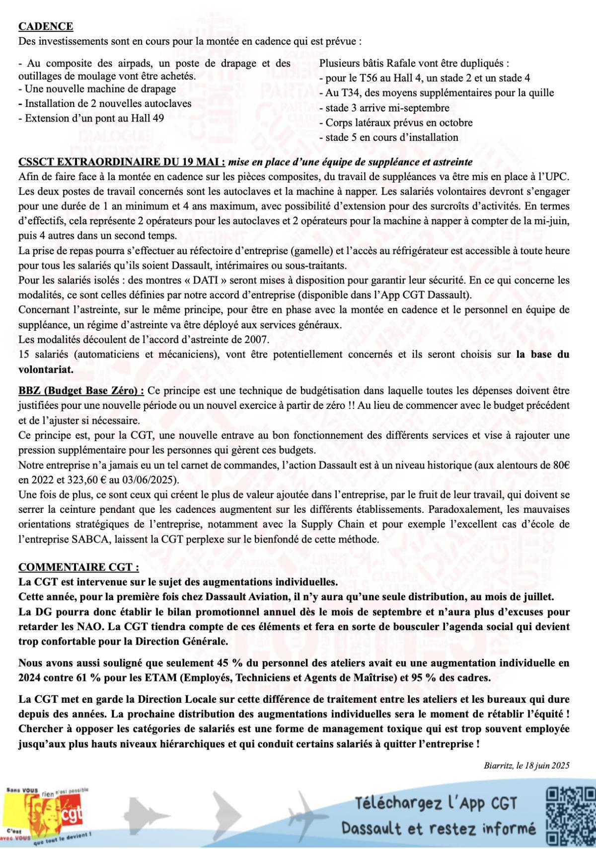 Compte rendu CSE du 27 mai 2025