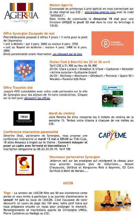 Bulletin n° 17 du 22 avril 2025