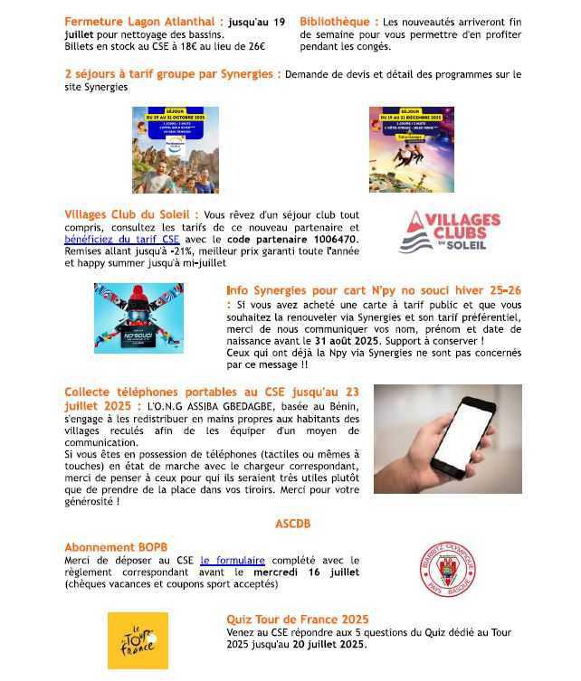 Bulletin n°28 du 7 juillet 2025