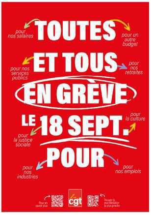 10 septembre : une première étape réussie. Encore plus forts le 18 pour gagner ! 10 septembre : une première étape réussie. Encore plus forts le 18 pour gagner !