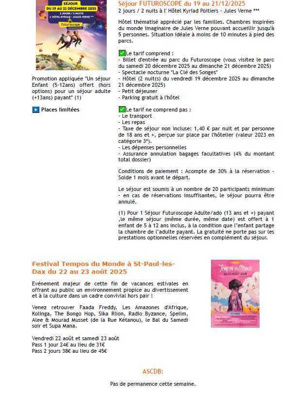 Bulletin n°31 du 18 aout 2025
