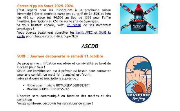 Bulletin n°40 du 29 septembre 2025