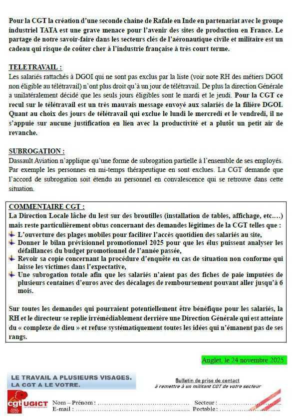 Compte rendu CSE du 4 novembre 2025