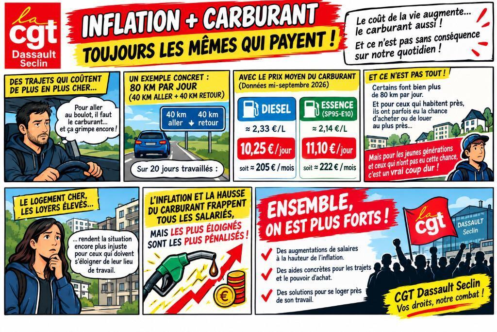 UNE RENTRÉE SOUS LE SIGNE DE L’INFLATION ET DE LA HAUSSE DU CARBURANT