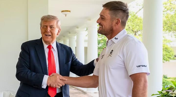Trump nombra al jugador de golf Bryson DeChambeau Presidente del Congreso Deportivo en USA.