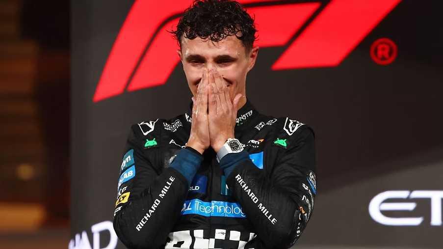 Norris se rompe por completo al conquistar el título de F1