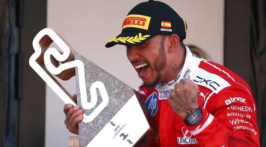 Hamilton logra una brillante victoria para Ferrari en el G.P. de Cataluña Hamilton logra una brillante victoria para Ferrari en el G.P. de Cataluña