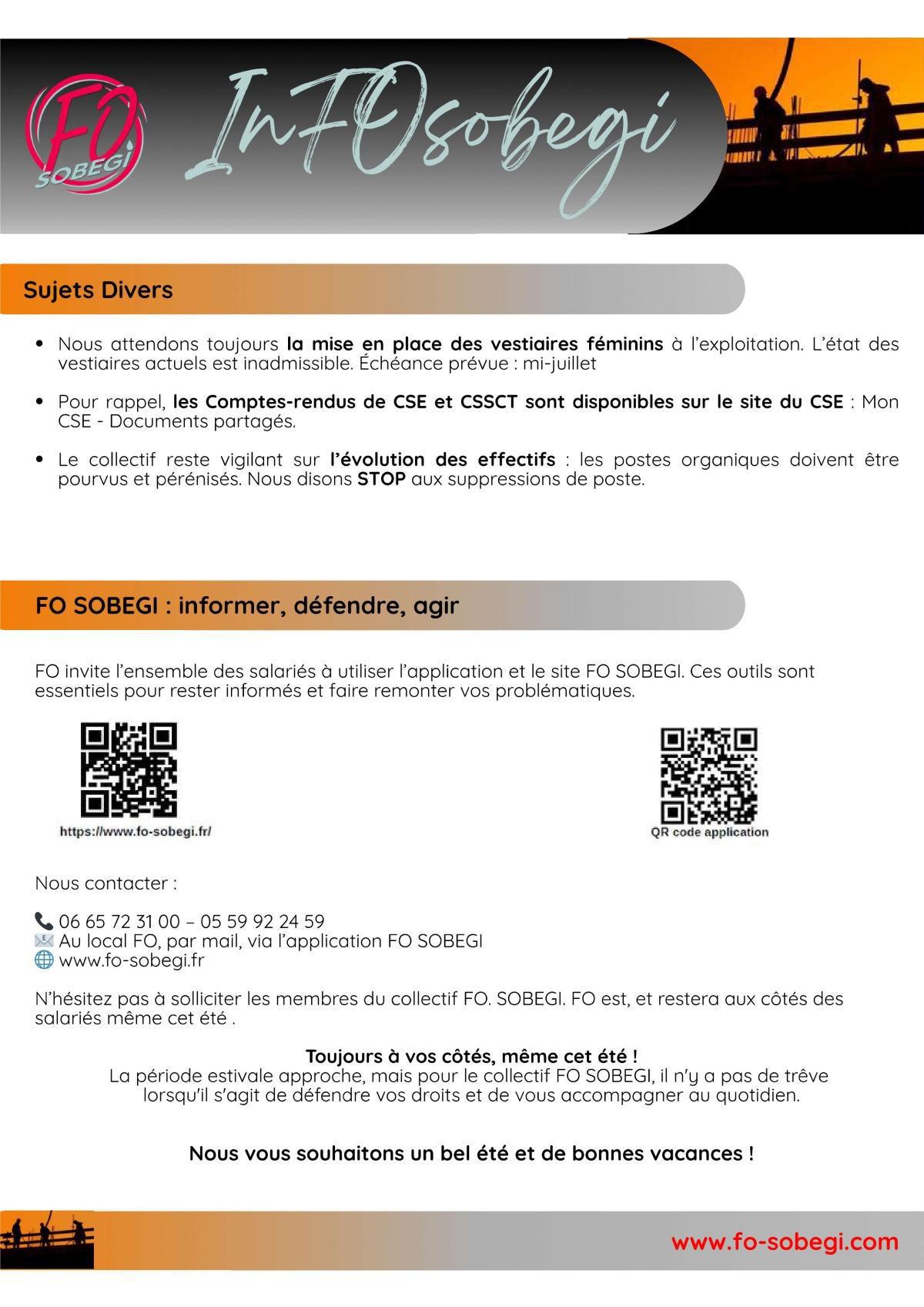 InFO SOBEGI de juin