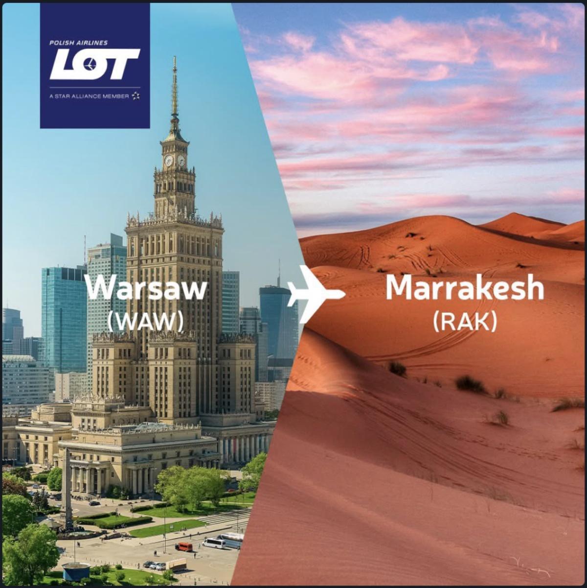 Marrakech s'ouvre aux voyageurs polonais : LOT Airlines lance une liaison directe depuis Varsovie Marrakech s'ouvre aux voyageurs polonais : LOT Airlines lance une liaison directe depuis Varsovie