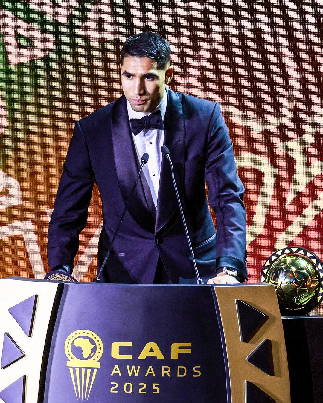 À Marrakech, Achraf Hakimi a été sacré Joueur africain de l’année 2025