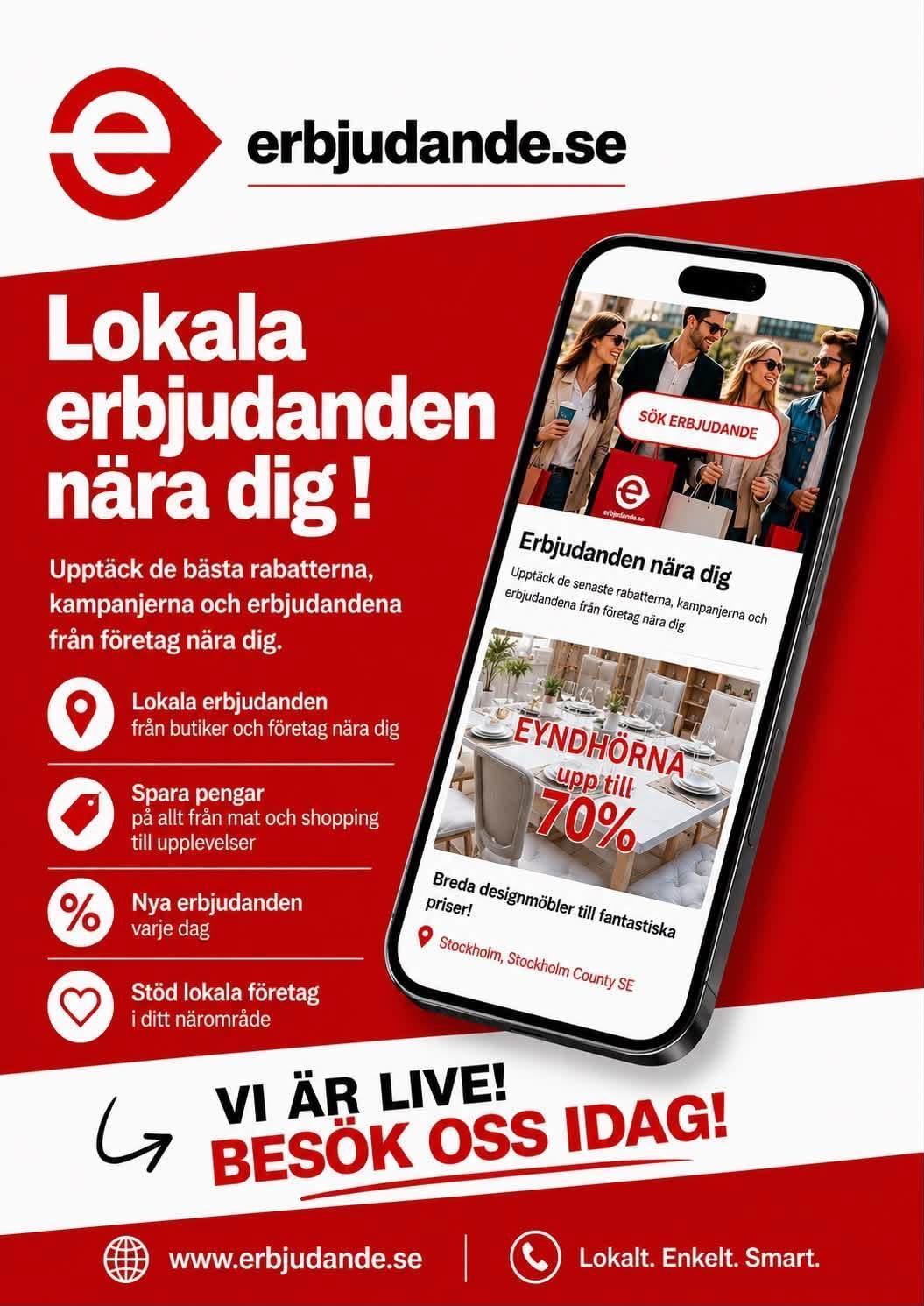 Smyglansering av erbjudande.se i Stockholm! Smyglansering av erbjudande.se i Stockholm!