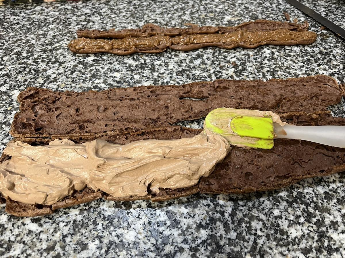 Bûche Paris-Brest chocolat