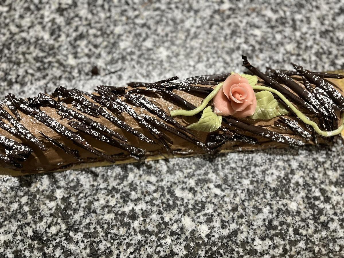 Bûche Paris-Brest chocolat