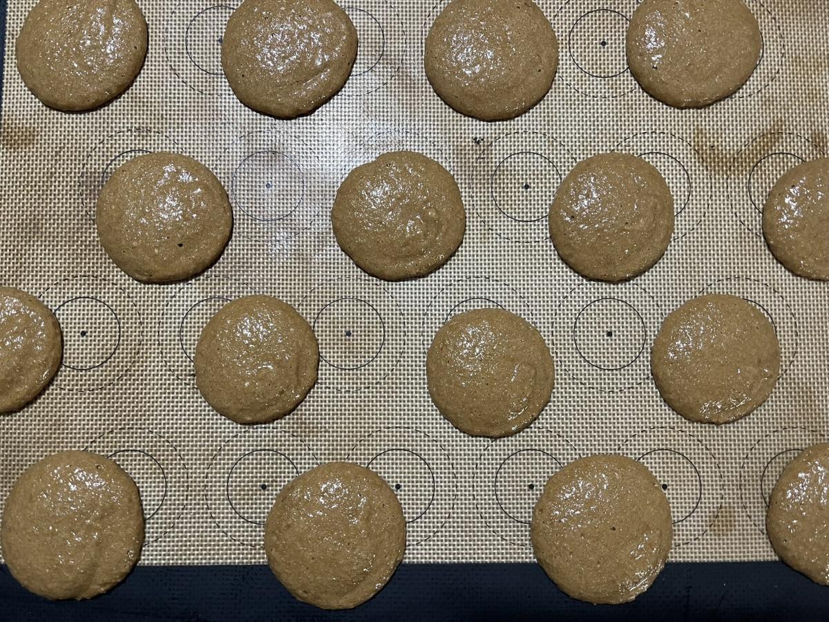 Macaron café et ganache chocolat