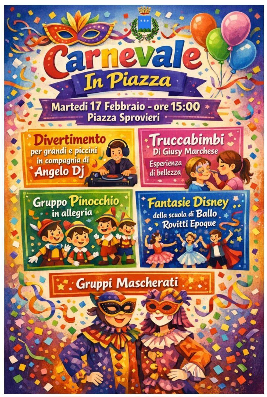 Carnevale in Piazza (inizio ore 15:00 )