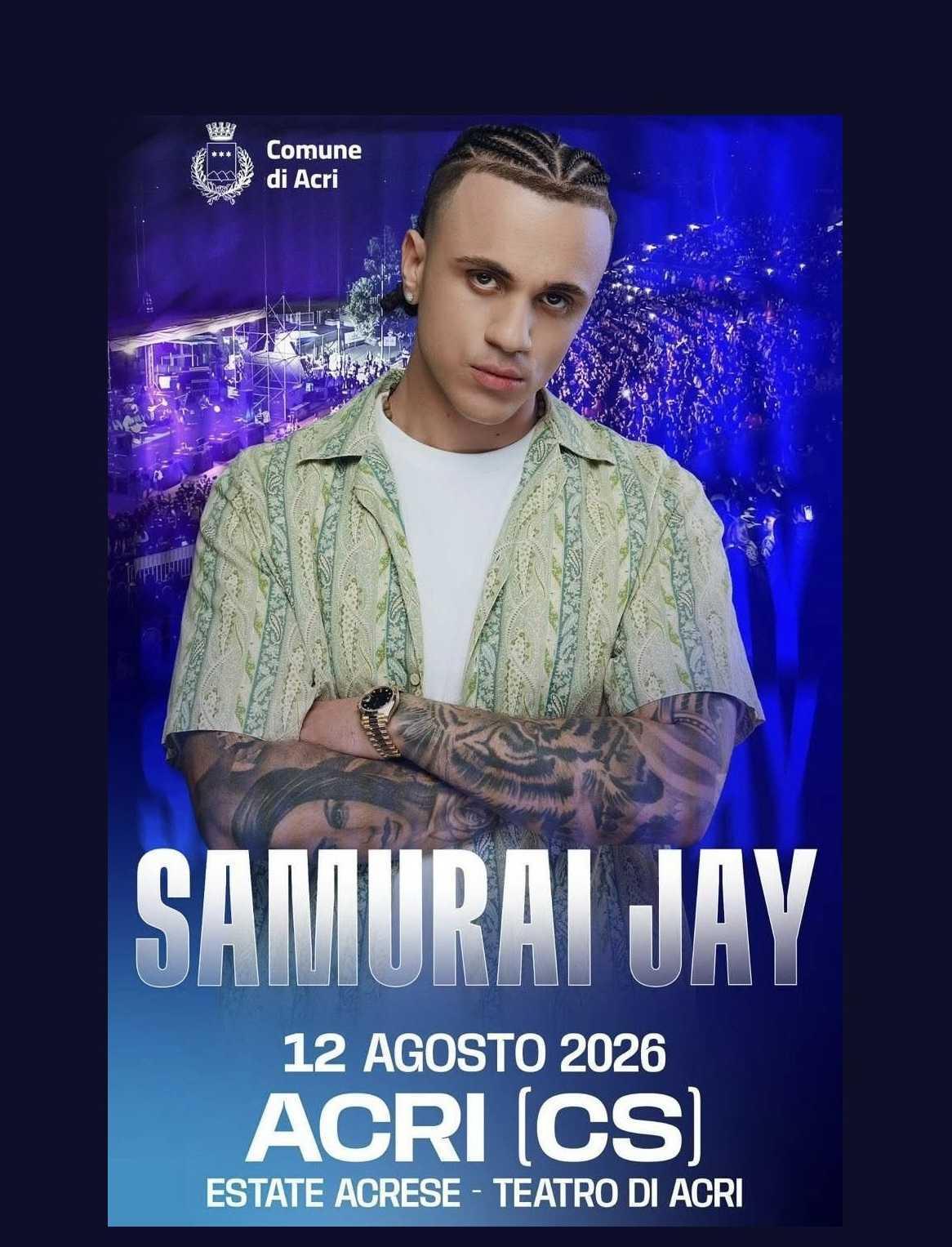 Samurai Jay - Estate Acrese (start h. 21.30)