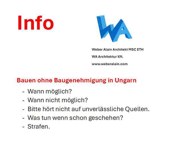 Bauten ohne Baugenehmigung in Ungarn & der Bürgermeister-Mythos