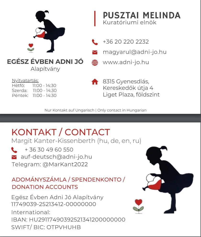 Aktuelle Infos zur Melinda - Stiftung