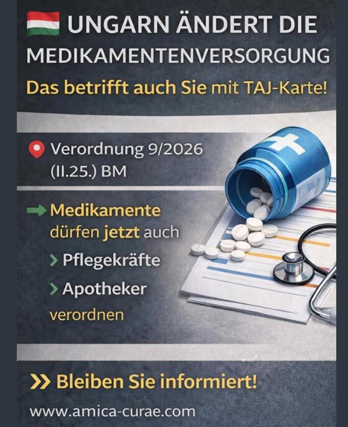 Ungarn ändert die Medilamentenversorgung