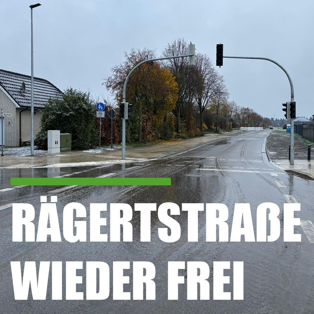 Rägertstraße wieder frei