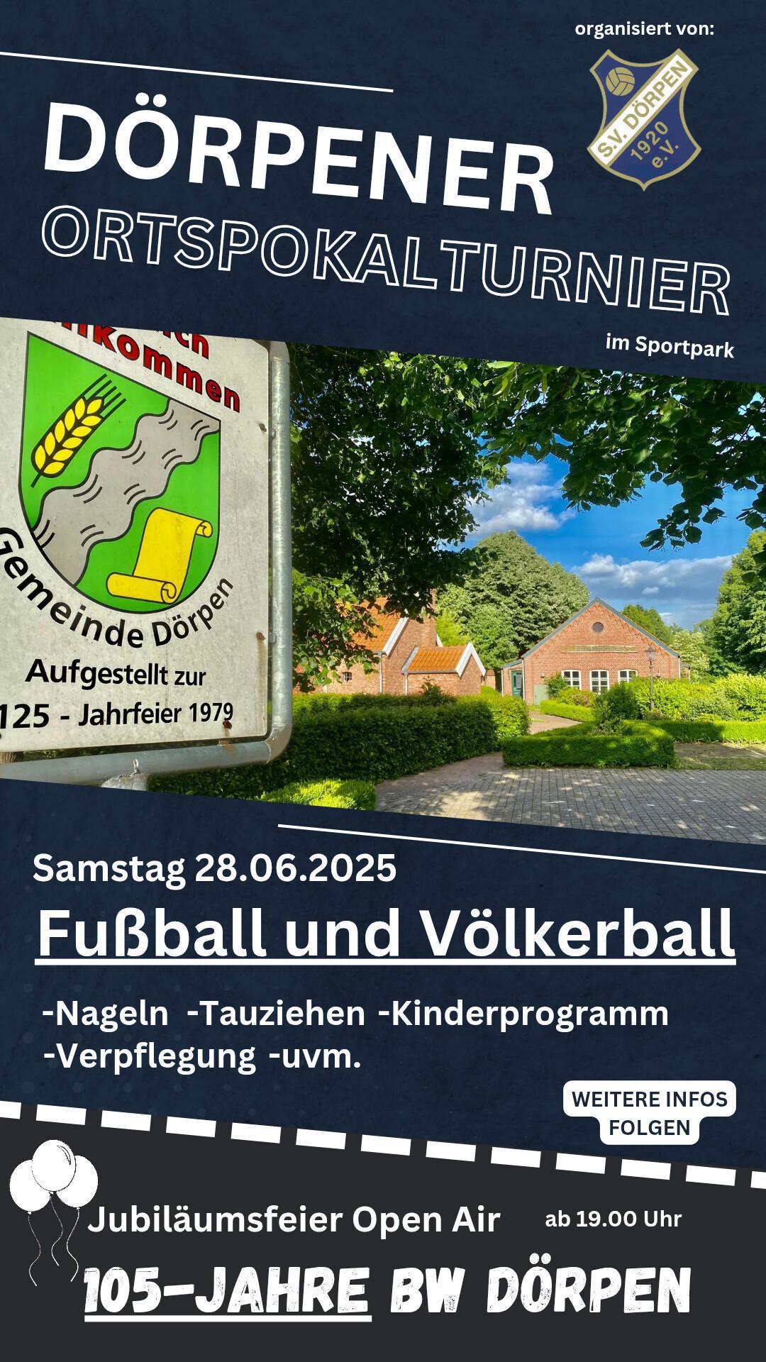 BW Dörpen: Ortspokalturnier BW Dörpen: Ortspokalturnier