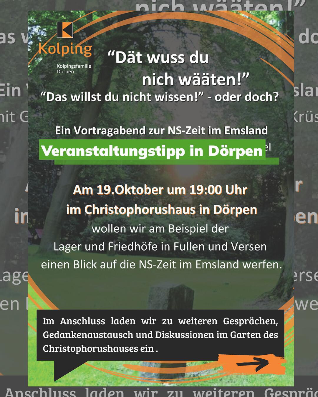 "Dät wuss du nich wääten" - Kolpingfamilie Dörpen lädt zu Vortragsabend ein