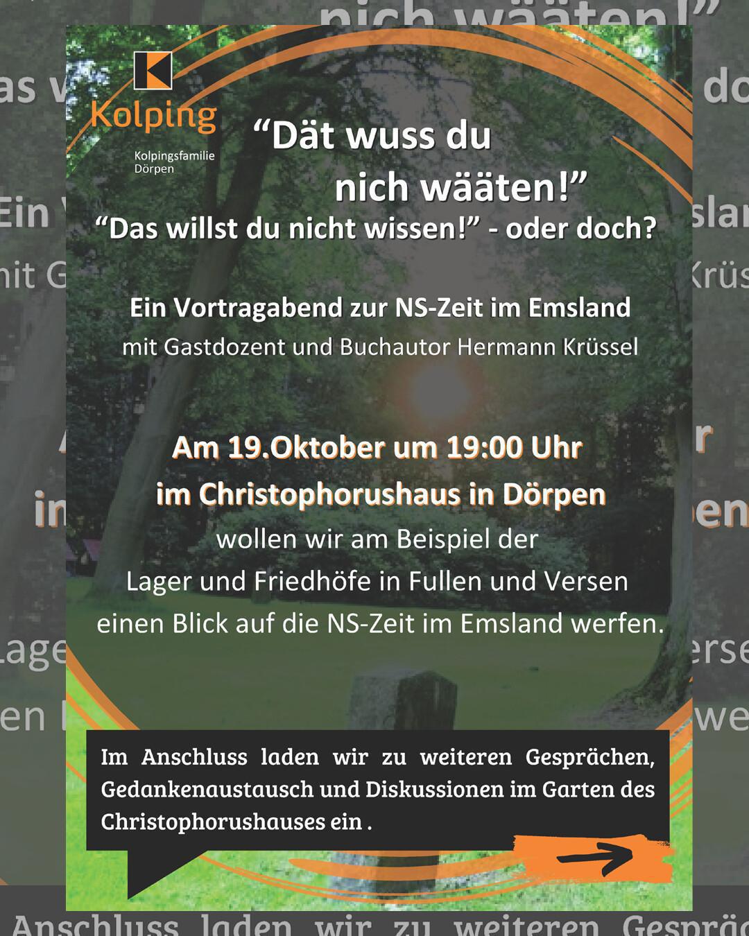 "Dät wuss du nich wääten" - Kolpingfamilie Dörpen lädt zu Vortragsabend ein