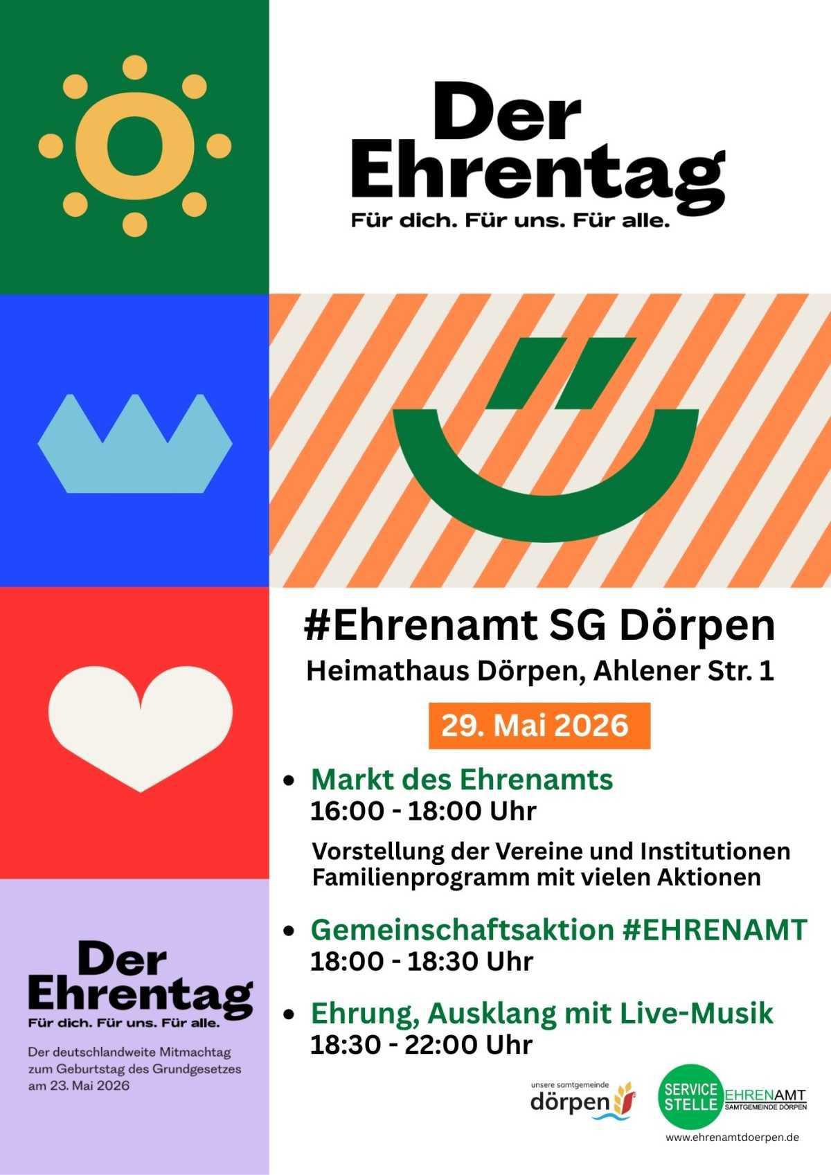 Der Ehrentag. Für dich. Für uns. Für alle.