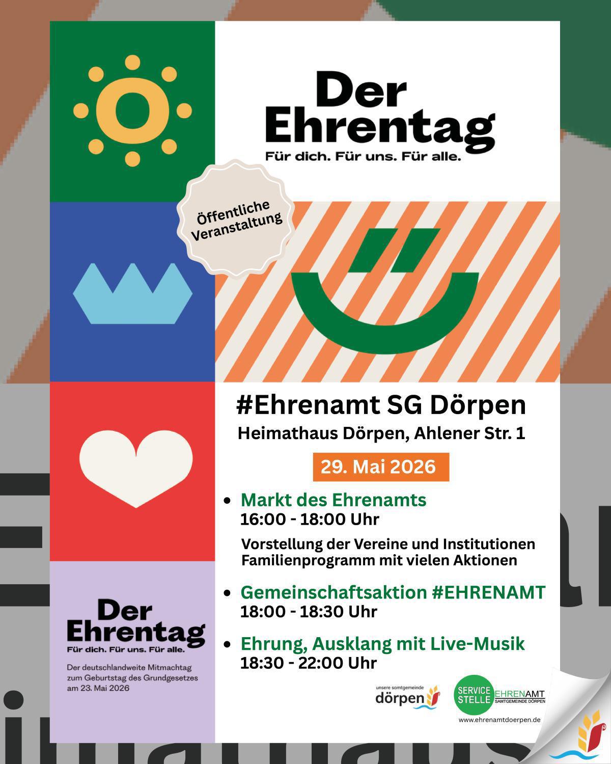 Der Ehrentag. Für dich. Für uns. Für alle.