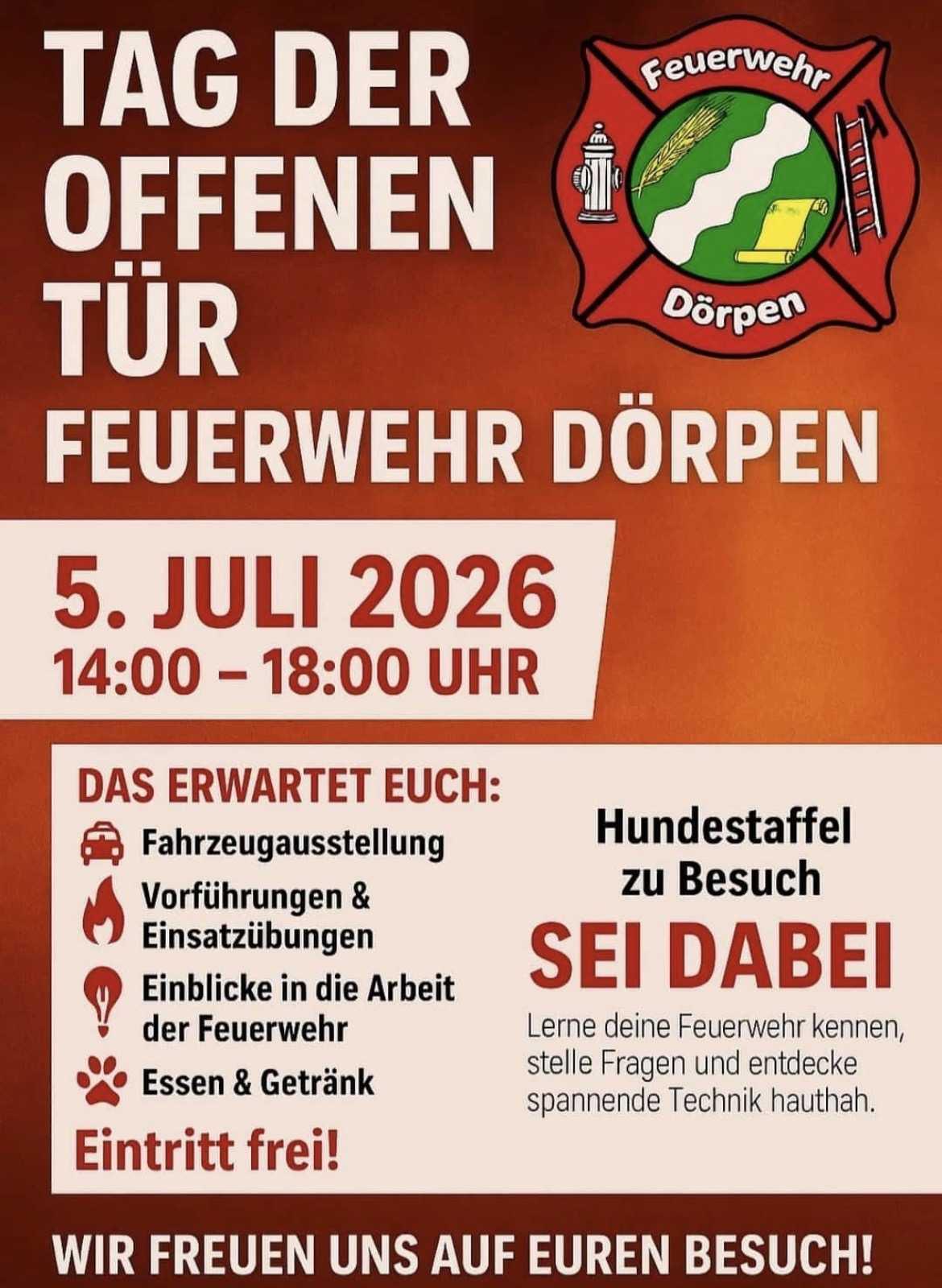 Tag der offenen Tür der Freiwilligen Feuerwehr Dörpen