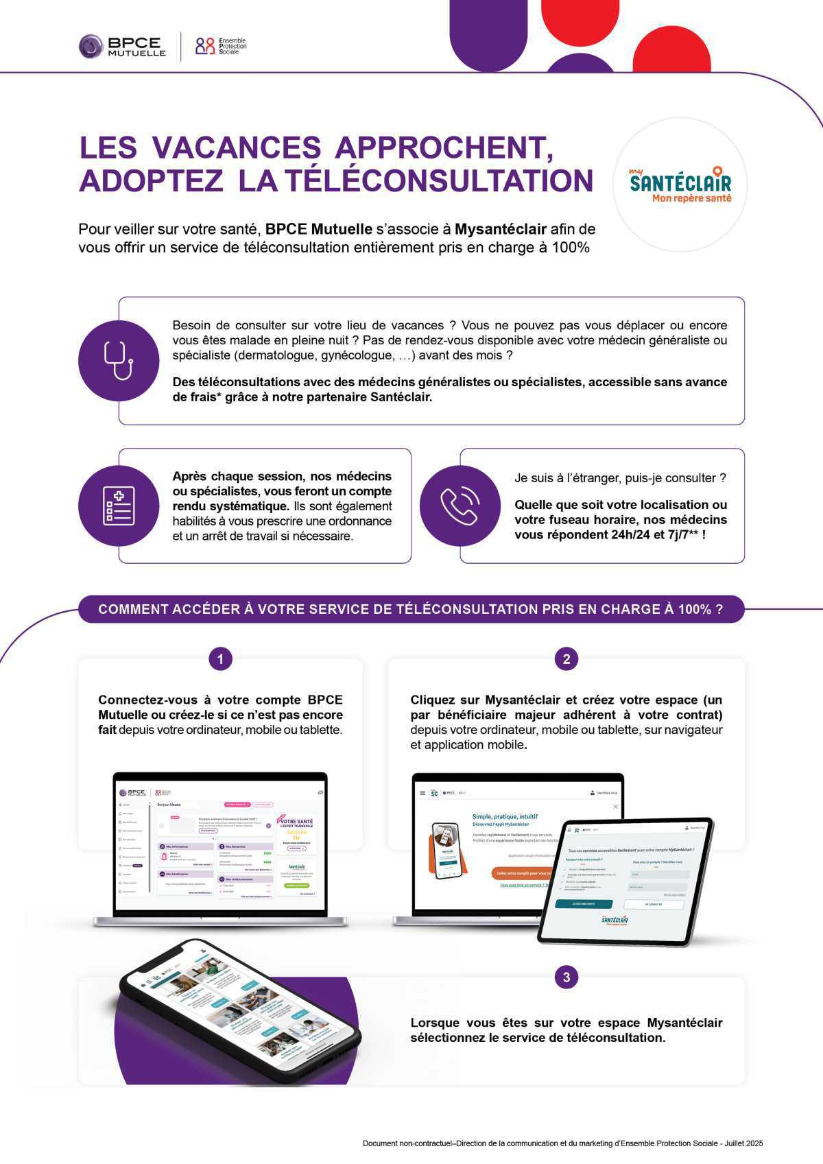 Les vacances approchent : Adoptez la téléconsultation 