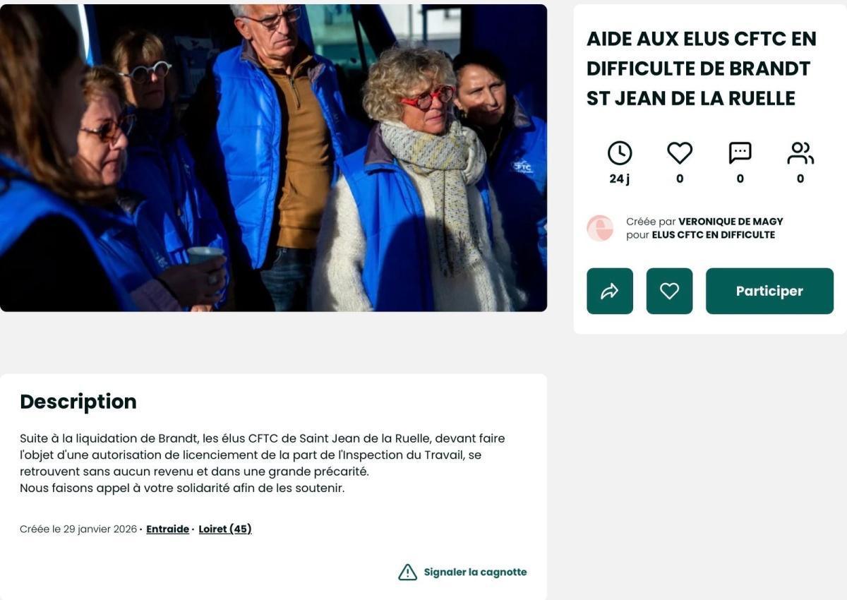 Appel à la solidarité CFTC