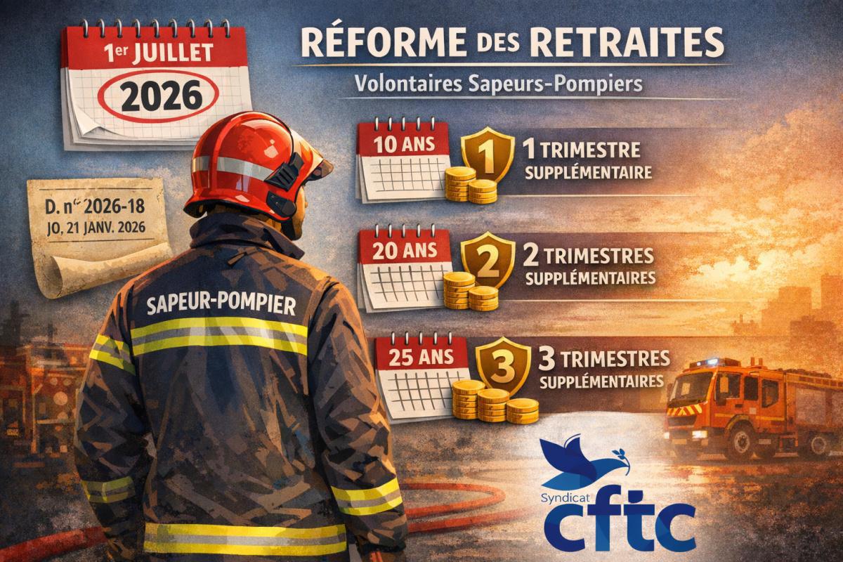 Retraite : des trimestres supplémentaires pour les pompiers volontaires Retraite : des trimestres supplémentaires pour les pompiers volontaires