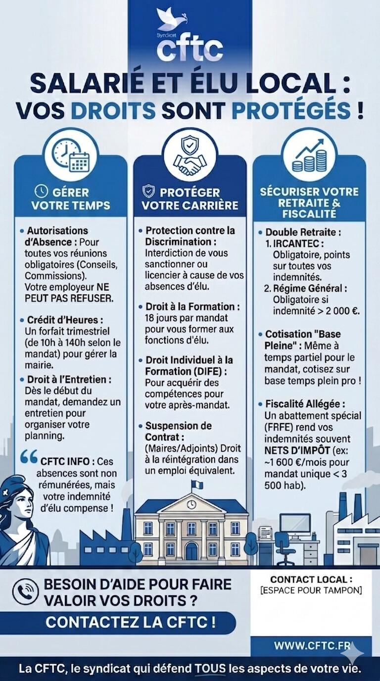 SALARIES ET ELUS : QUELS SONT VOS DROITS ?