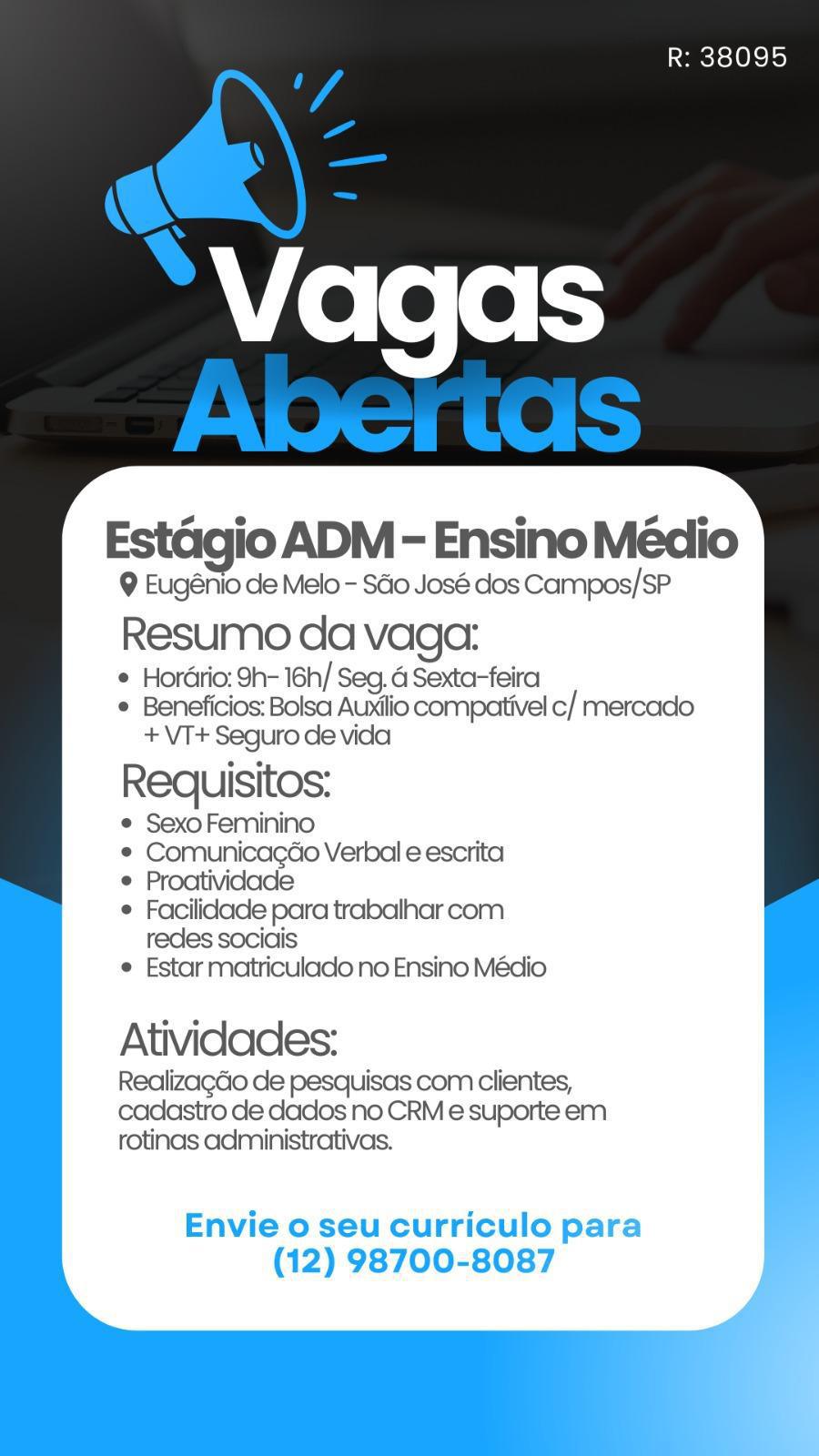 VAGAS ABERTAS