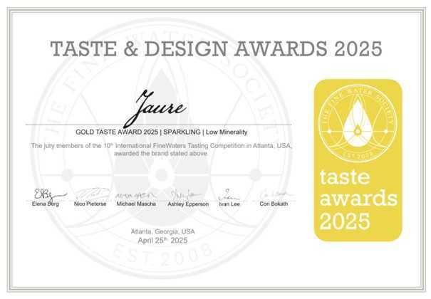 JAURE recognized internationally – won GOLD in Atlanta, USA