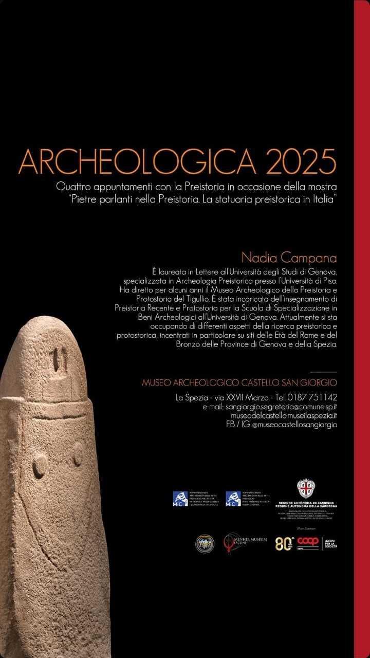 Cave di diaspro e miniere di rame nel Levante Ligure al tempo delle statue stele: Valle Lagorara e Monte Loreto (inizio ore 17.00) Cave di diaspro e miniere di rame nel Levante Ligure al tempo delle statue stele: Valle Lagorara e Monte Loreto (inizio ore 17.00)