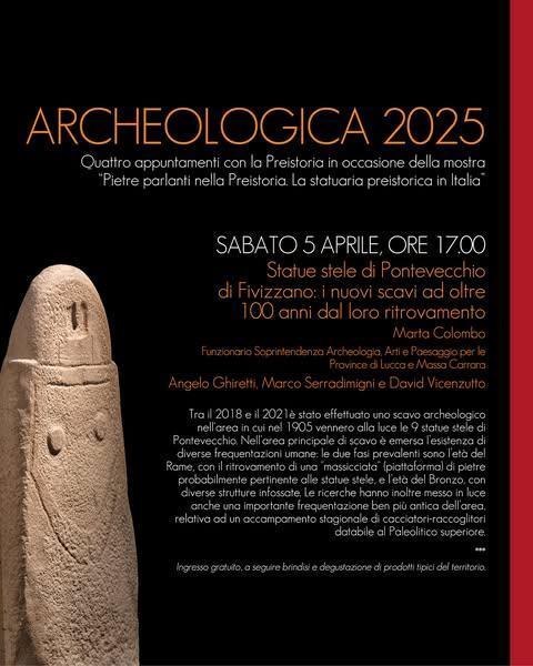 Statue stele di Pontevecchio di Fivizzano: i nuovi scavi ad oltre 100 anni dal loro ritrovamento (inizio ore 17.00)