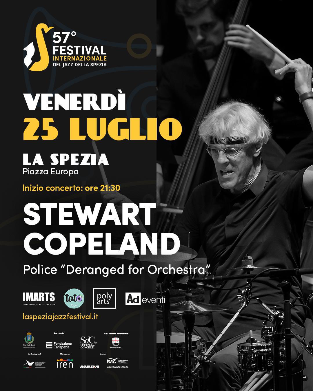 Stewart Copeland Police "Deranged for Orchestra" (start h. 21.30)
