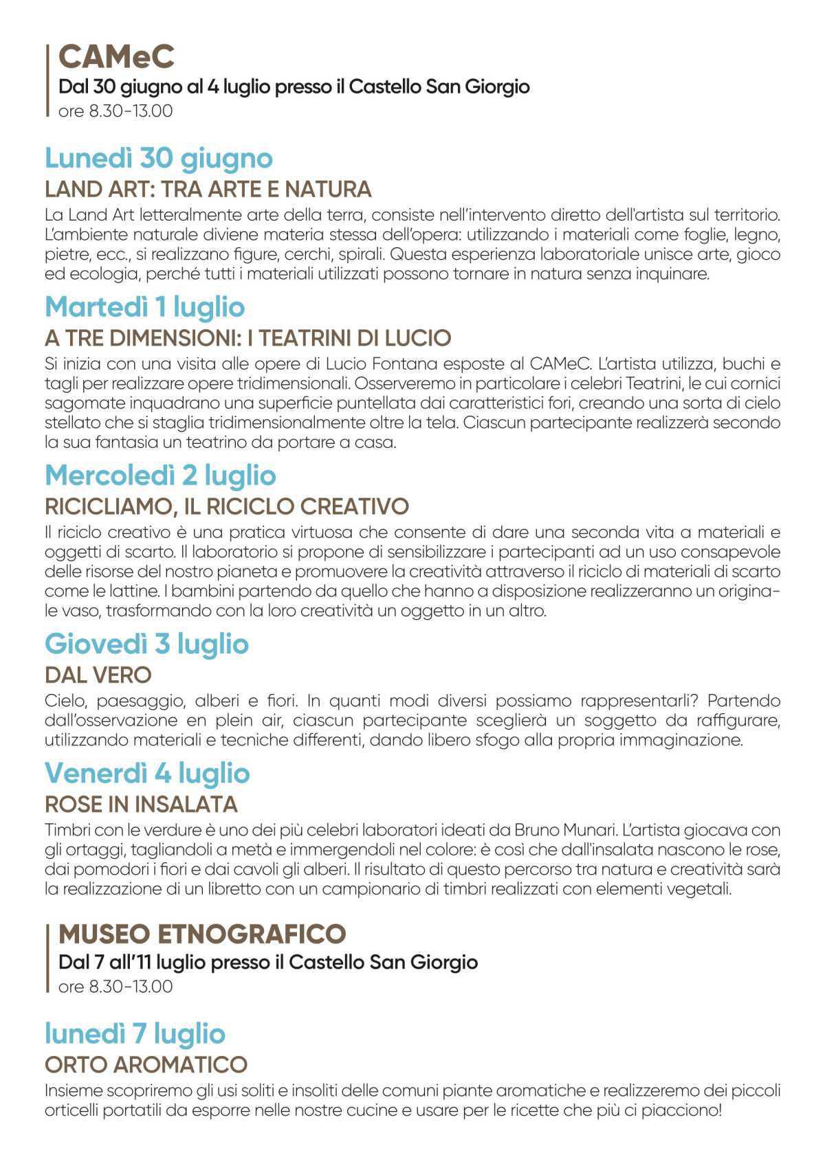 A Tre Dimensioni: I Teatrini di Lucio (ore 8.30 - 13.00)